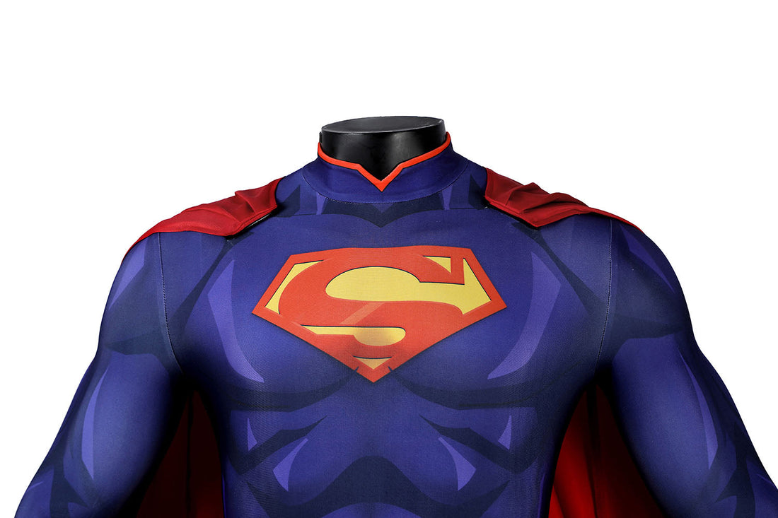 The New 52 Superman Clark Kent Male Jumpsuit Cosplay Costumes