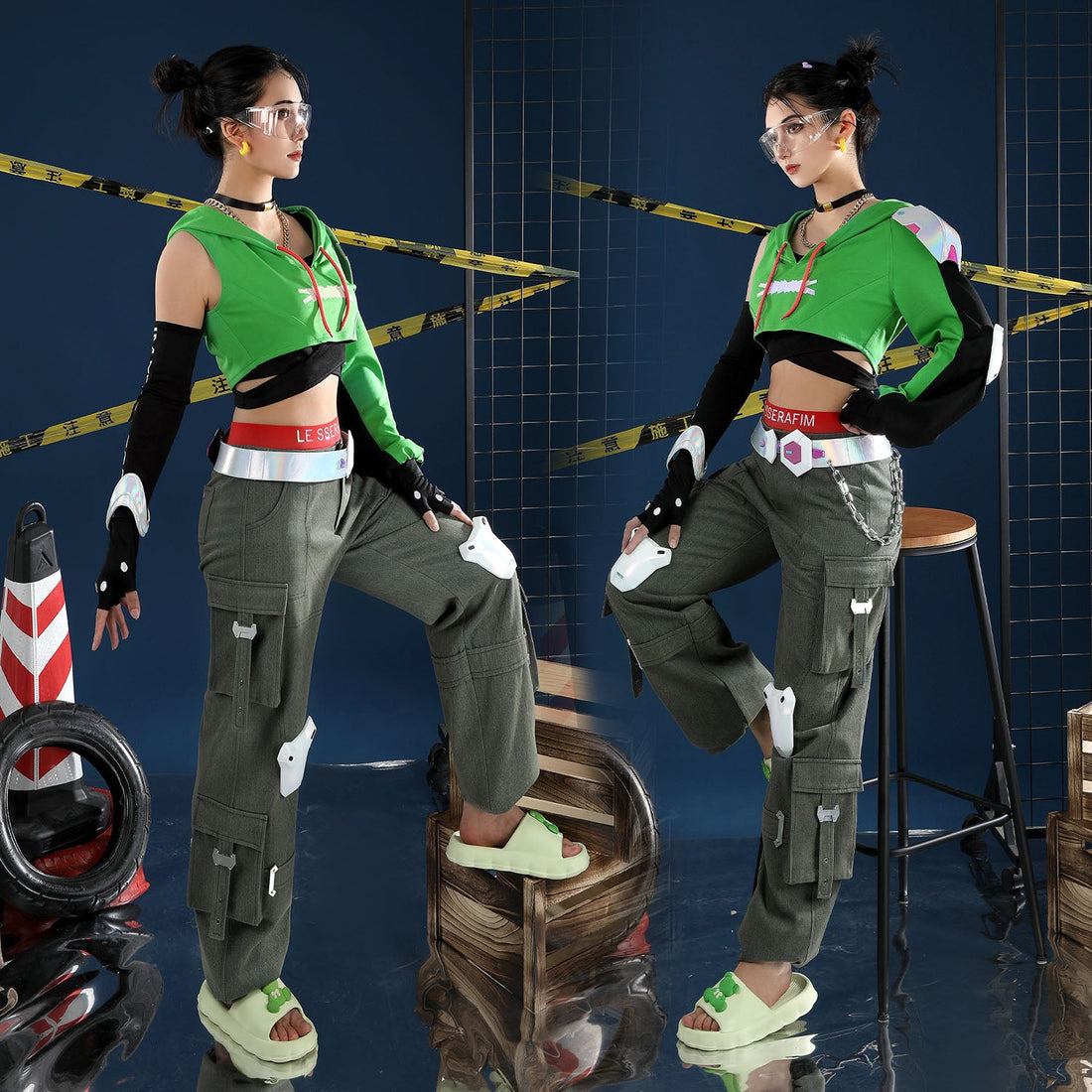 Overwatch 2 X LE SSERAFIM FEARLESS Illari Cosplay Costumes