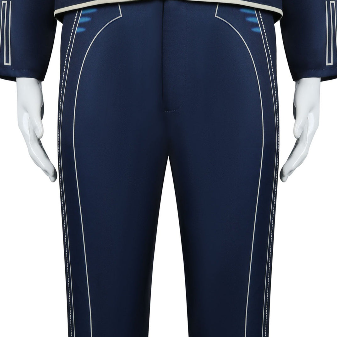 Wicked: For Good Prince Fiyero Navy Blue Suit Cosplay Costumes