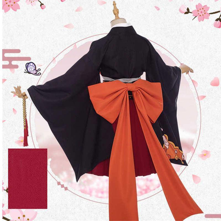 Demon Slayer Kibutsuji Muzan Kimono Maid Outfit Cosplay Costumes