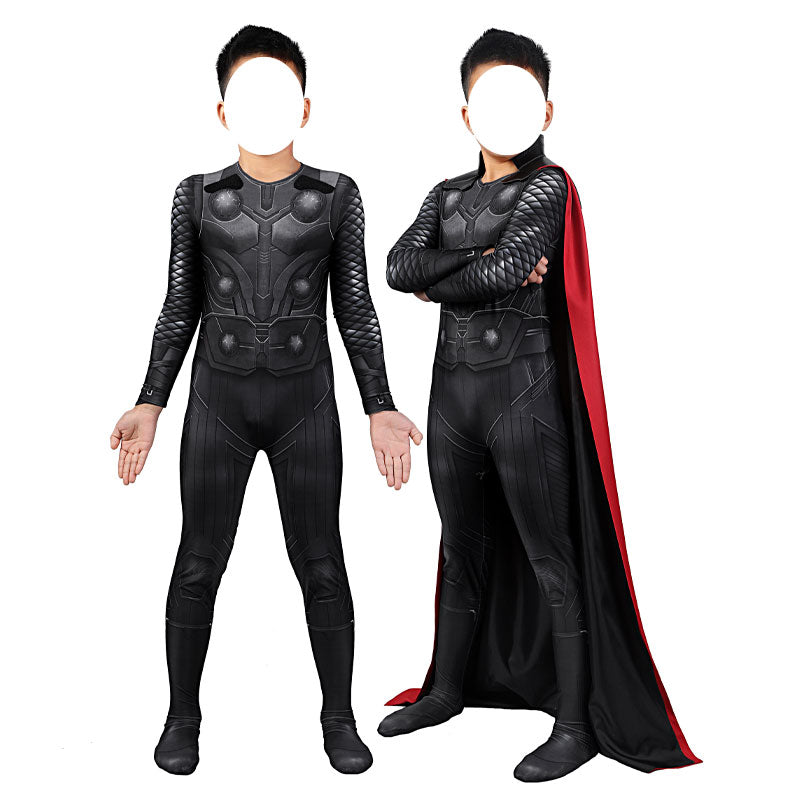 Avengers Infinity War Thor Kids Jumpsuit with Cloak Cosplay Costumes