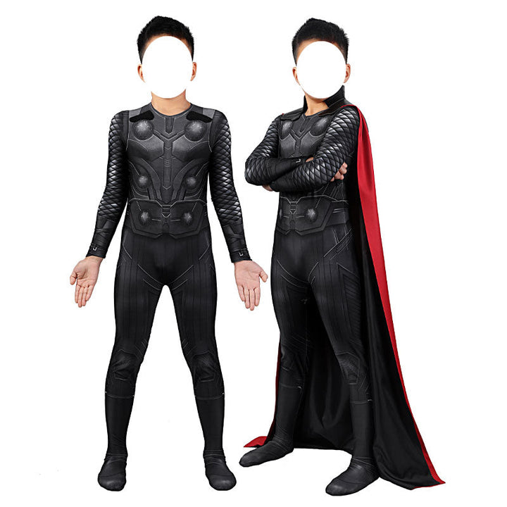 Avengers Infinity War Thor Kids Jumpsuit with Cloak Cosplay Costumes