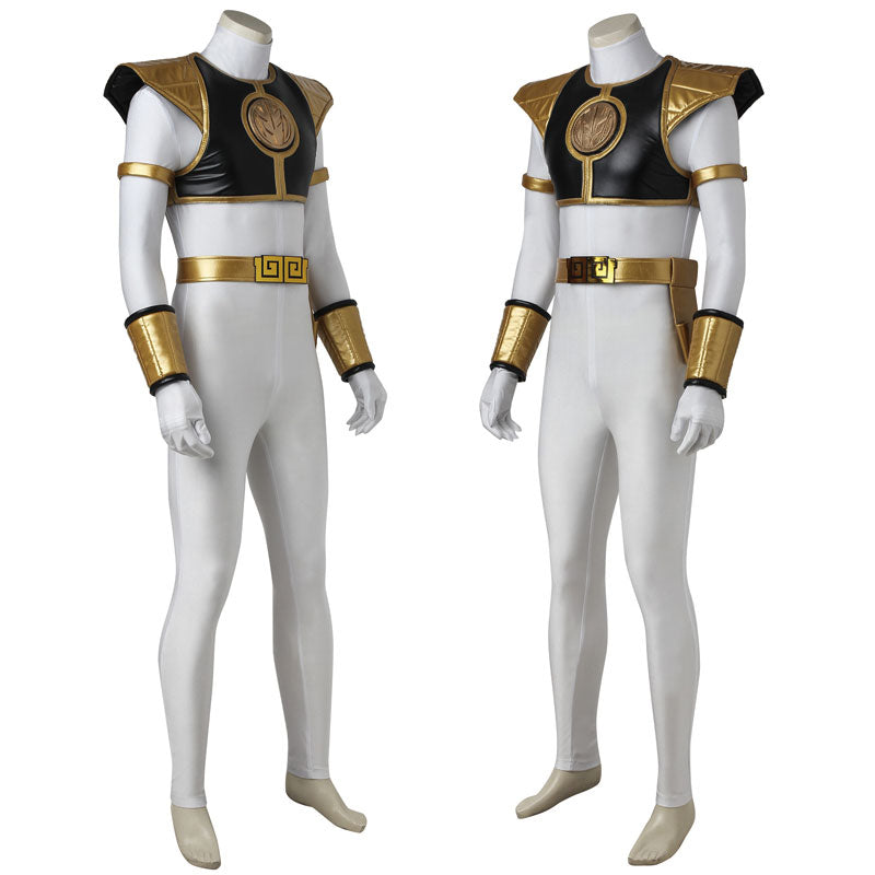 Mighty Morphin Power Rangers Tommy Oliver White Ranger Top Costumes