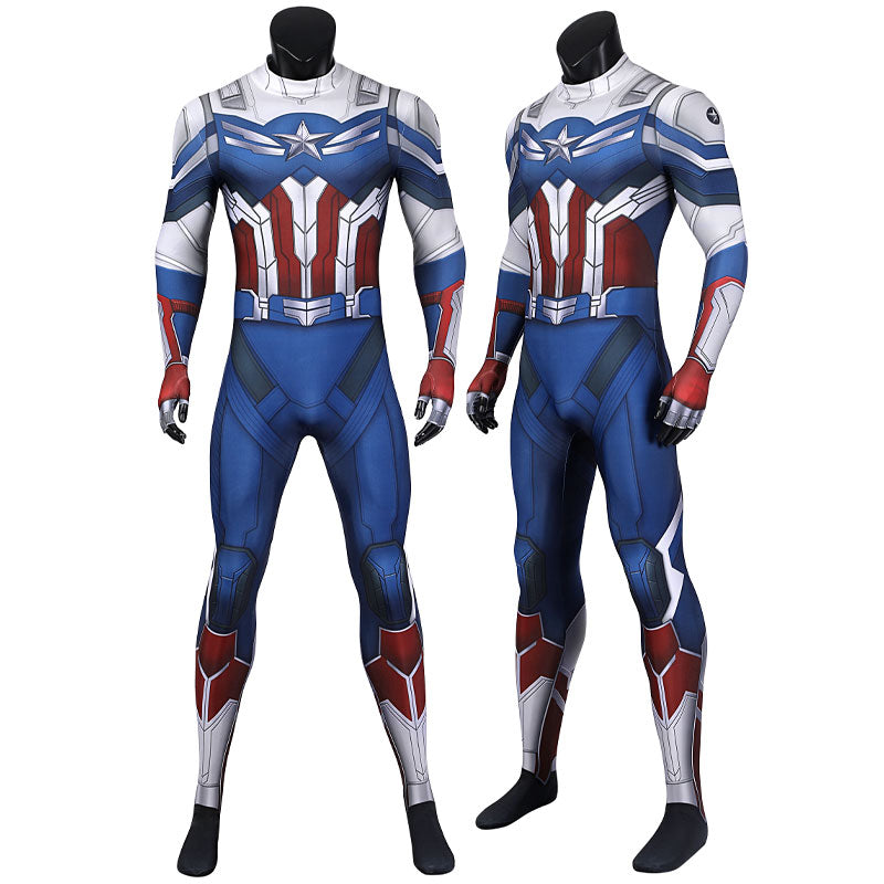 Captain America The Falcon and The Winter Soldier Sam Wilson Jumpsuit Costumes