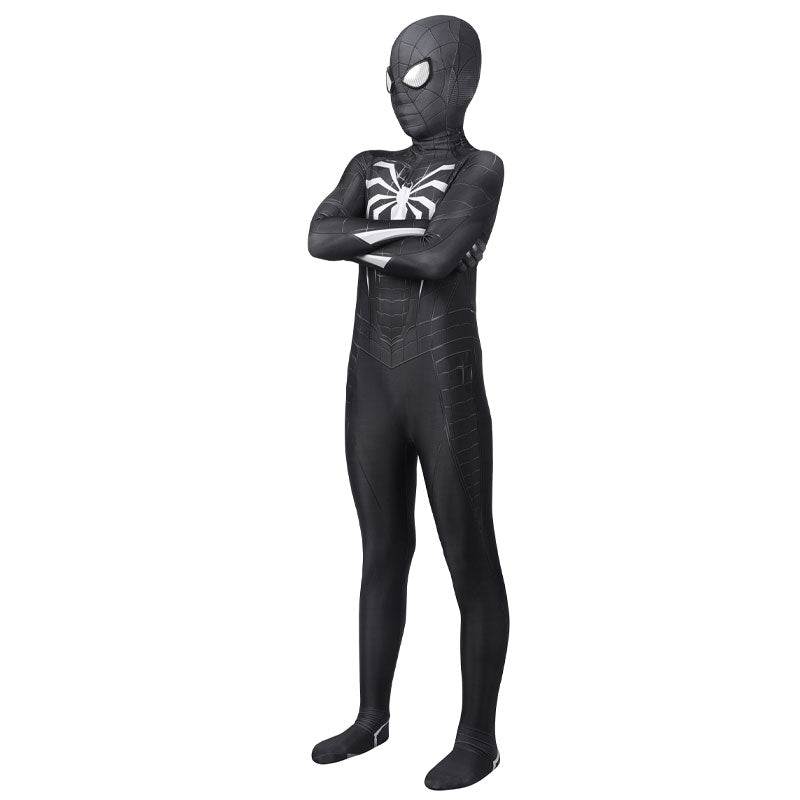 Spider-Man PS5 Miles Morales Symbiote Suit Kids Jumpsuit Costumes