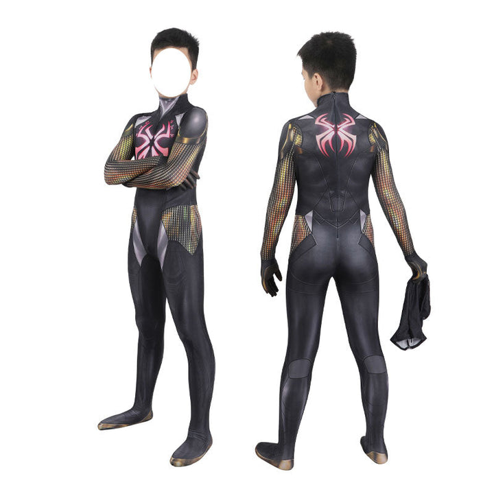 Midnight Suns Spider Man Jumpsuit Child Cosplay Costumes