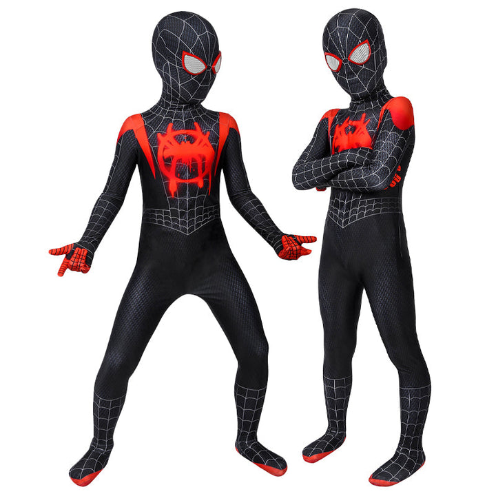 Spider-Man Into the Spider-Verse Miles Morales Kids Jumpsuit Costumes