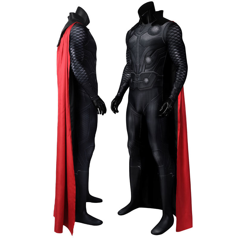 Avengers Infinity War Thor Jumpsuit with Cloak Cosplay Costumes