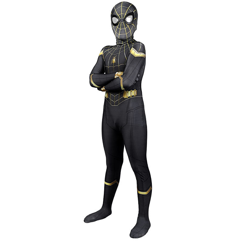 Spider-Man 3 No Way Home Peter Parker Jumpsuit Kids Cosplay Costumes