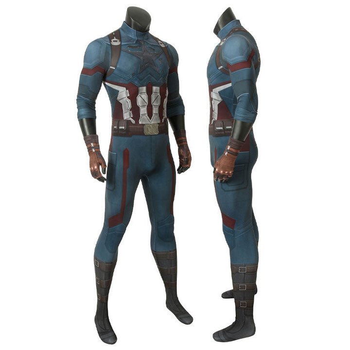 Avengers 3 Infinity War Captain America Steve Rogers Jumpsuit Costumes