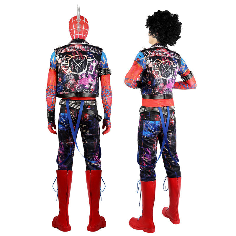Spider-Man Across The Spider-Verse Spider-Punk Hobart Hobie Brown Full Set Costumes