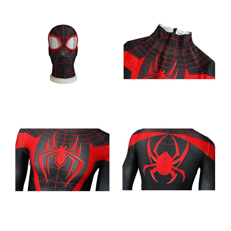 Spider-Man Into the Spider-Verse Miles Morales Jumpsuit Cosplay Costume