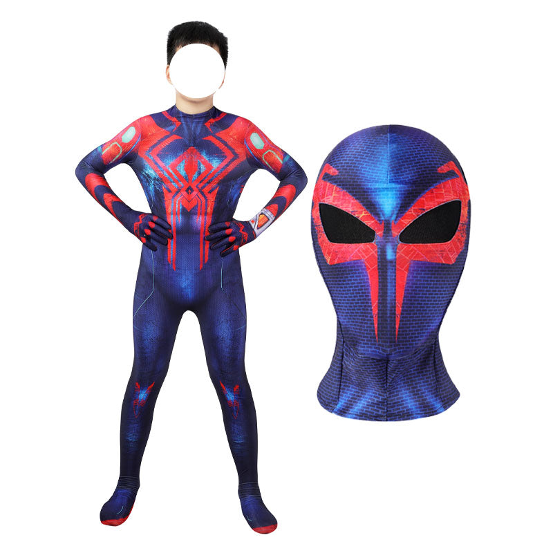 Spider-Man 2099 Across The Spider-Verse Miguel O'Hara Kids Jumpsuit Costumes