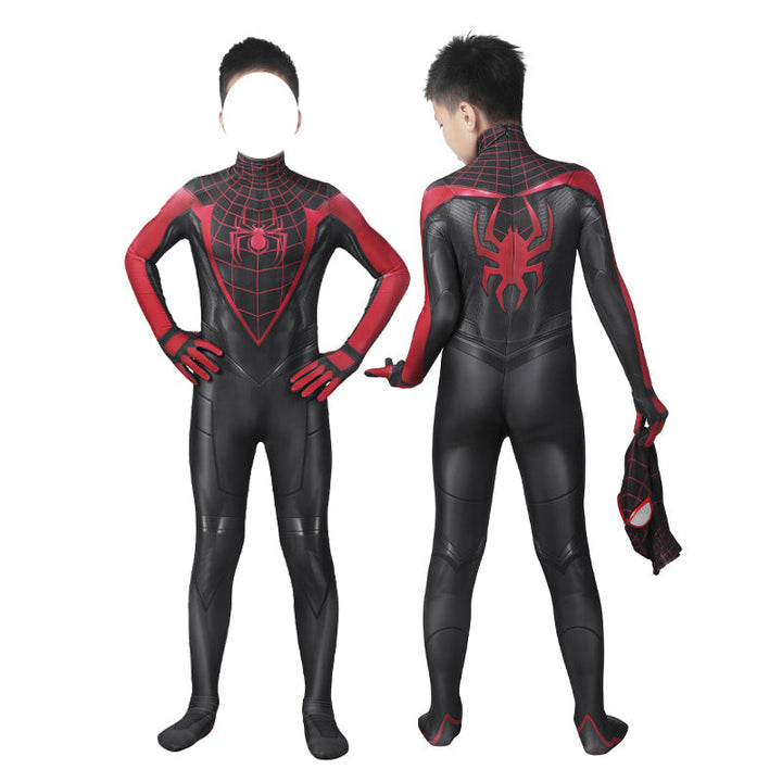 Spider-Man PS5 2 Miles Morales Kids Jumpsuit Cosplay Costumes