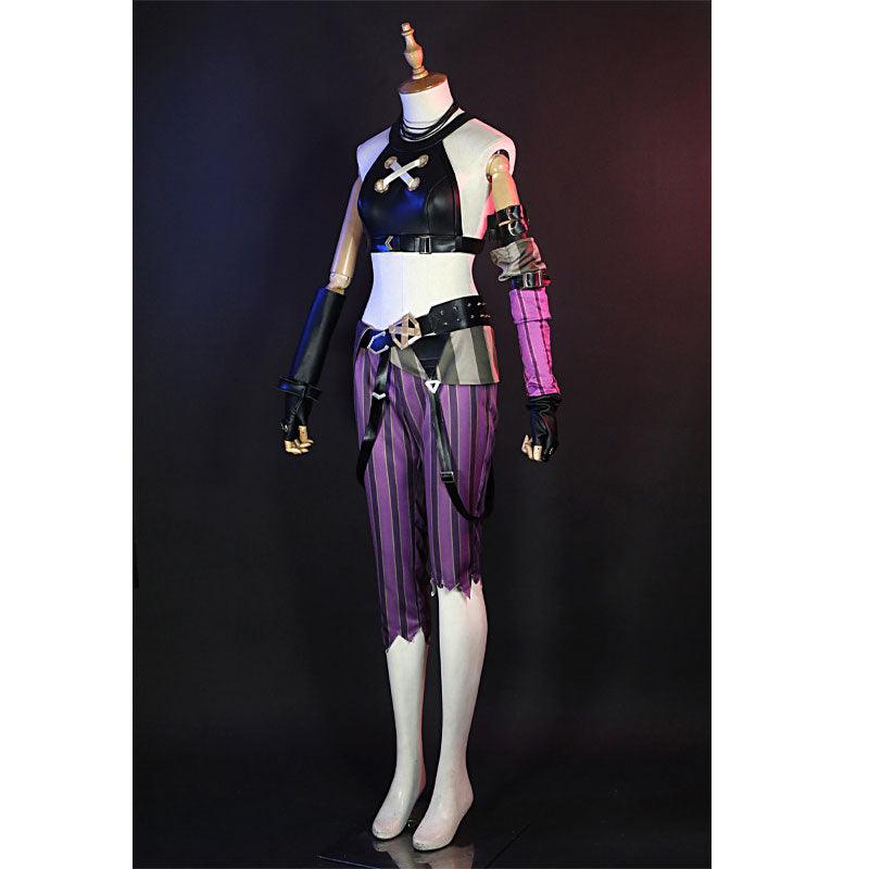 Game LOL Arcane Jinx Full Set  Top Level Cosplay Costumes