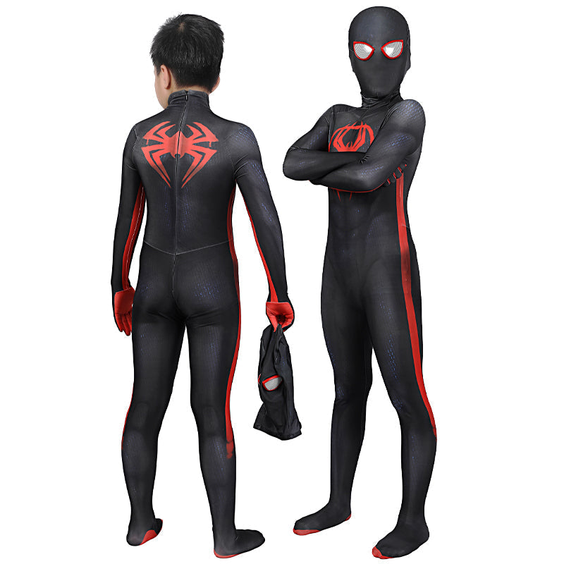 Spider-Man Across The Spider-Verse Miles Morales Kids Jumpsuit Costumes