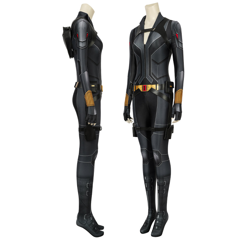 Black Widow Natasha Romanoff Black Suit Jumpsuit Cosplay Costumes