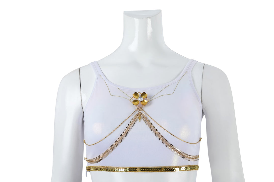 KPop Demon Hunters Mira White Stage Outfit Cosplay Costumes