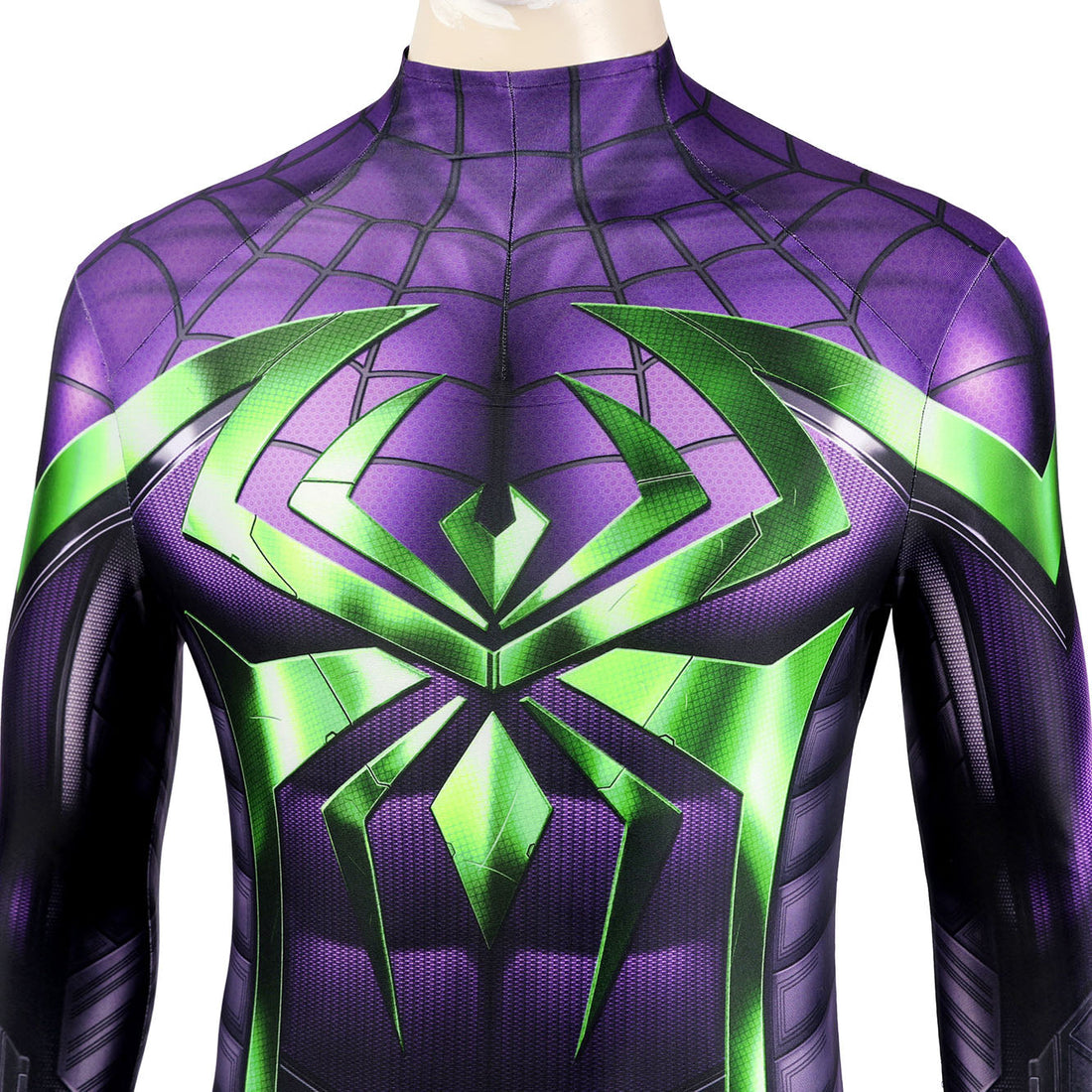 Marvel's Spider-Man Miles Morales Purple Reign Suit Male Jumpsuit Costumes