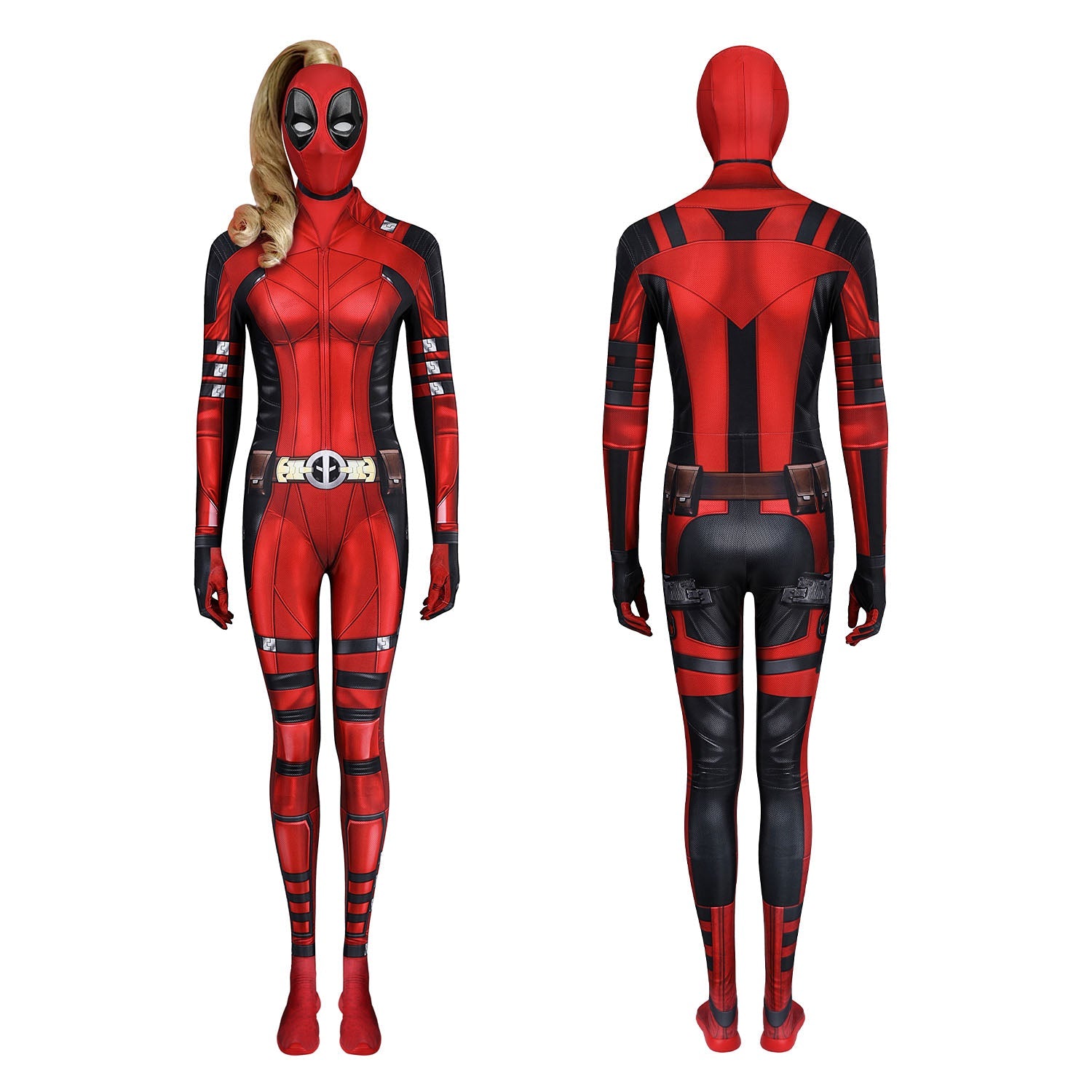 Marvel Deadpool 3 Lady Wade Wilson Jumpsuit Cosplay Costumes