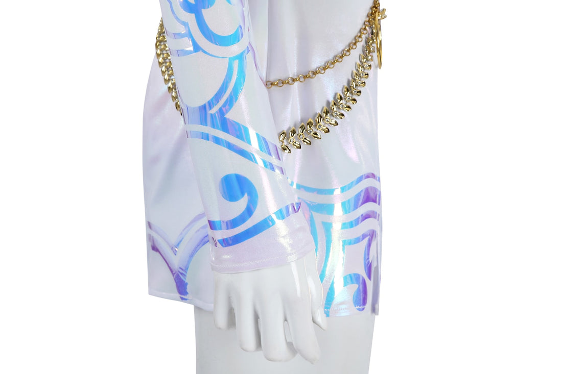 KPop Demon Hunters Zoey White Stage Outfit Cosplay Costumes