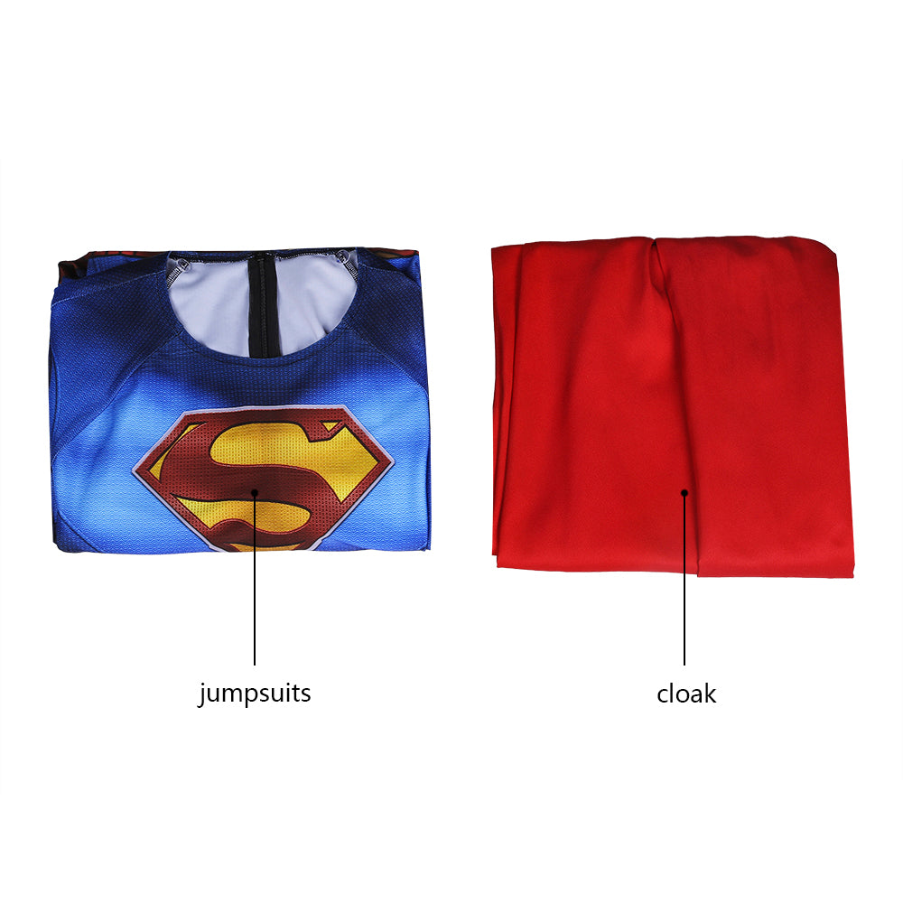 Superman and Lois Clark Kent Male Jumpsuit Cosplay Costumes