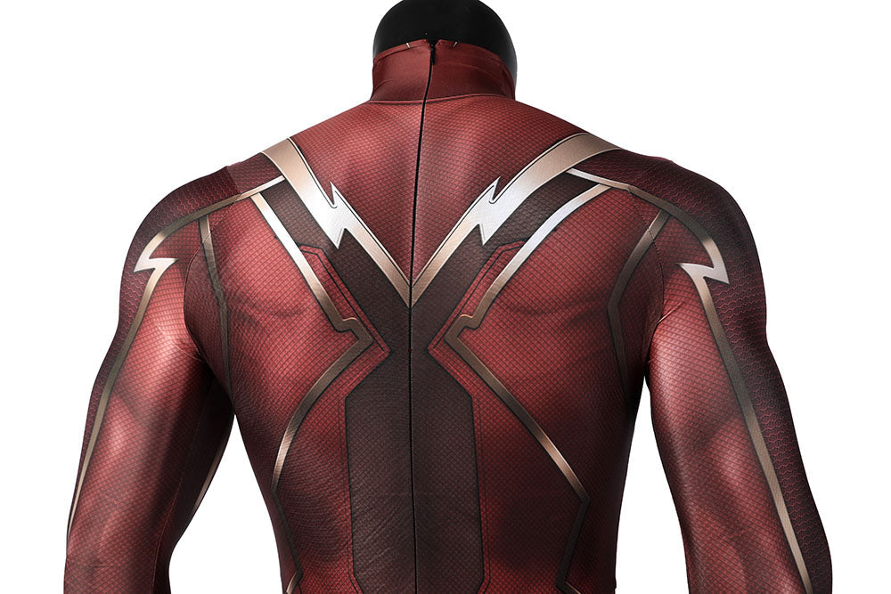 Injustice 2 The Flash Male Jumpsuit with Mask Cosplay Costumes