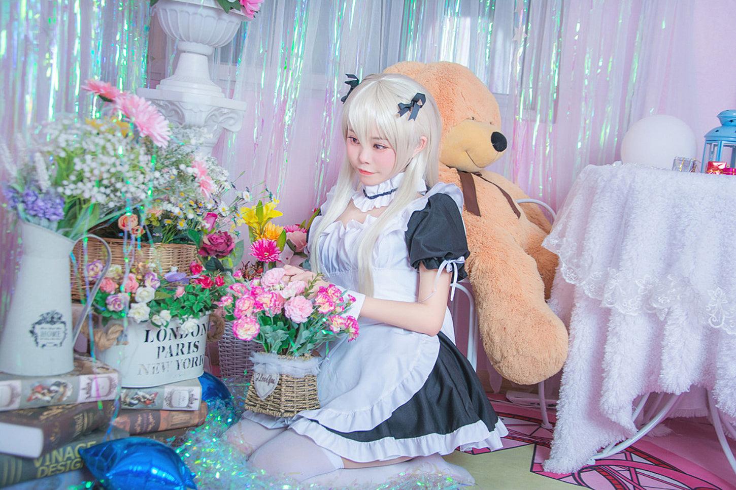 Yosuga No Sora Kasugano Sora Maid Outfit Fancy Cosplay Costume