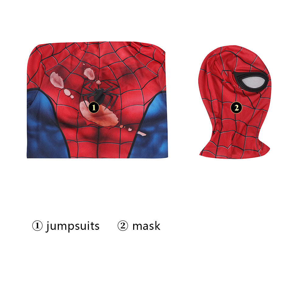 Marvel's Spider-Man PS5 Classic Suit Damaged Male Jumpsuit Costumes