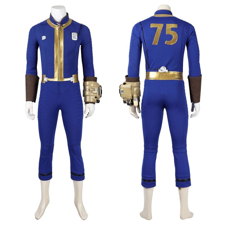 Fallout 4 Vault No. 75 Sheltersuit Male Full Set Cosplay Costumes