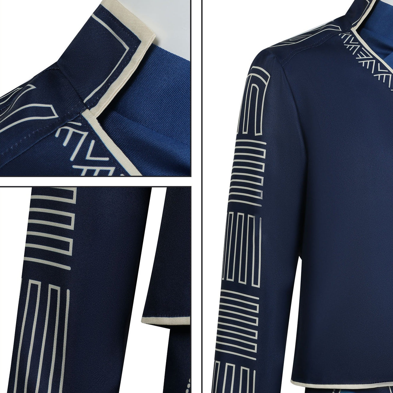 Wicked: For Good Prince Fiyero Navy Blue Suit Cosplay Costumes