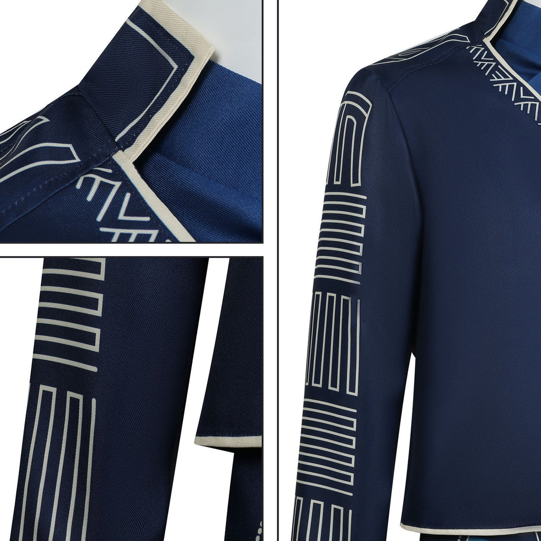 Wicked: For Good Prince Fiyero Navy Blue Suit Cosplay Costumes