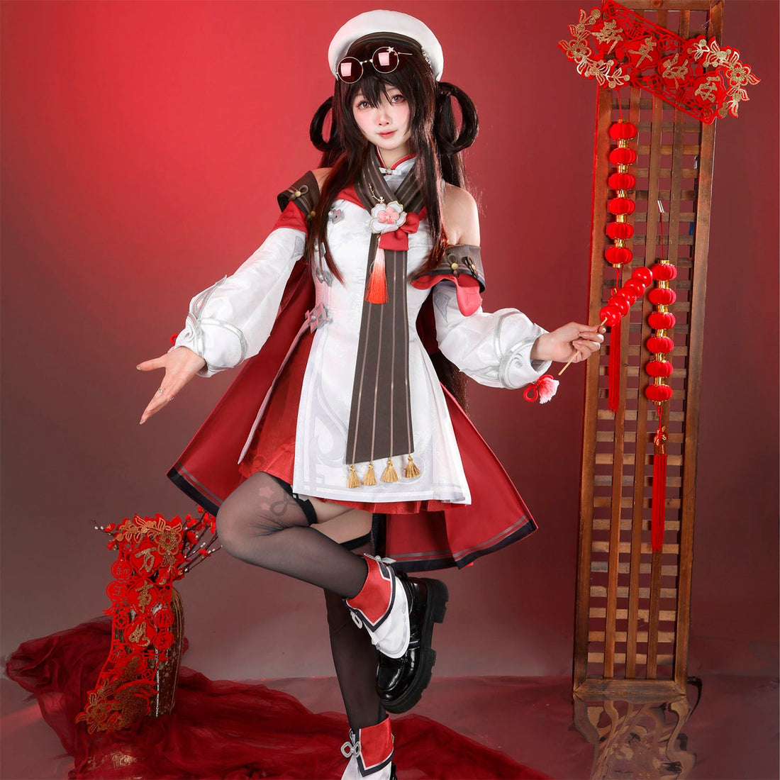 Game Genshin Impact Hu Tao Lantern Rite Suit Cosplay Costumes