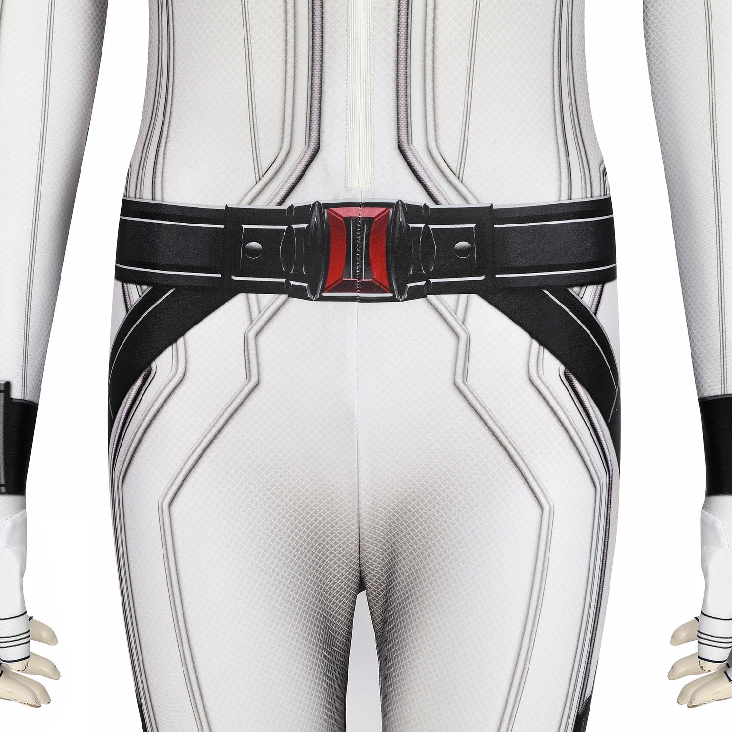 Black Widow Natasha Romanoff White Suit Jumpsuit Cosplay Costumes