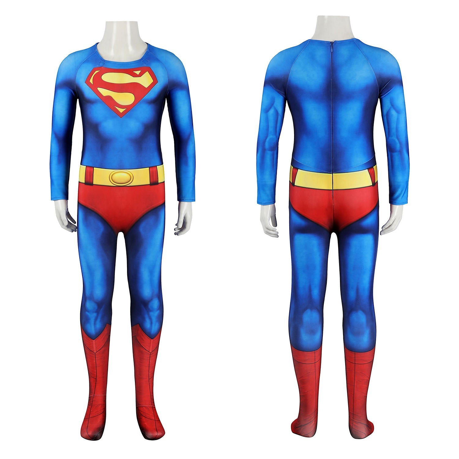 Superman 1978 Moive Christopher Reeve Kids Jumpsuit Cosplay Costumes