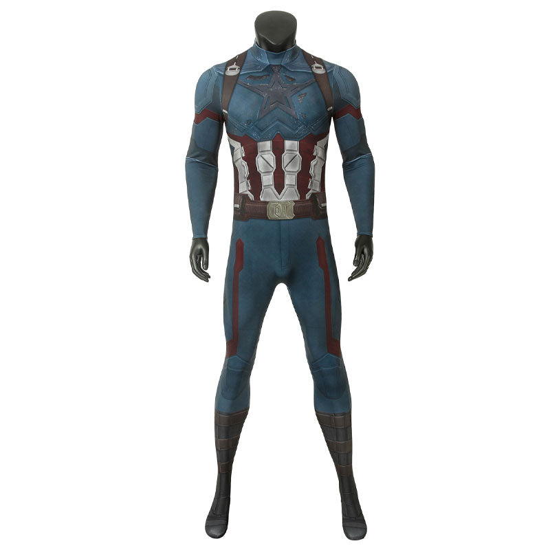 Avengers 3 Infinity War Captain America Steve Rogers Jumpsuit Costumes