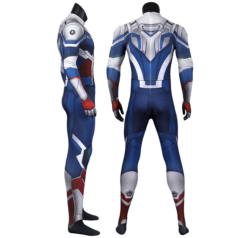 Captain America The Falcon and The Winter Soldier Sam Wilson Jumpsuit Costumes