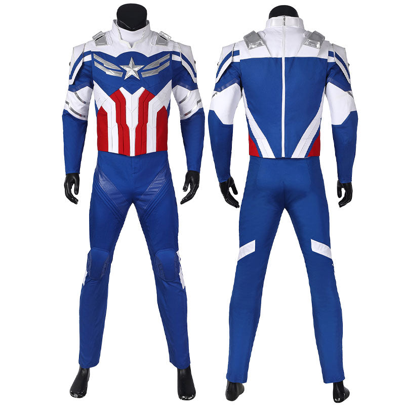 The Falcon and The Winter Soldier Sam Wilson Captain America Cosplay Costumes