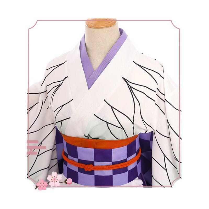 Demon Slayer Kochou Shinobu Kimono Maid Outfit Cosplay Costumes