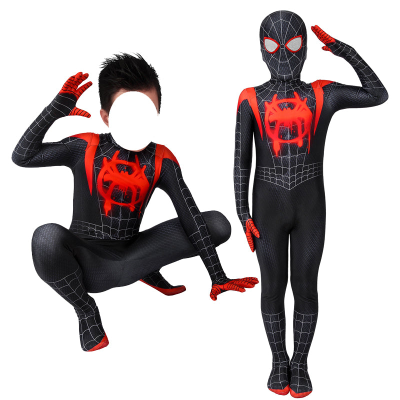 Spider-Man Into the Spider-Verse Miles Morales Kids Jumpsuit Costumes