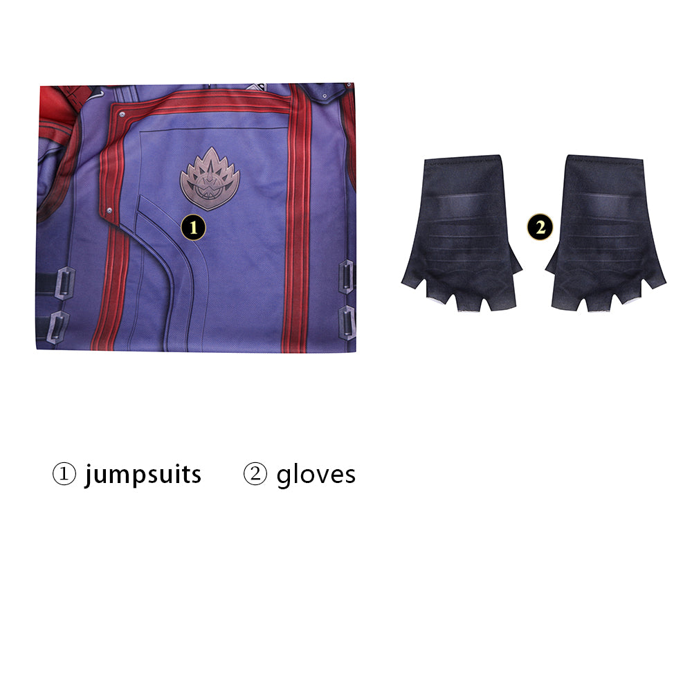 Guardians of the Galaxy 3 Star Lord Peter Quill Cottom Jumpsuit Costumes
