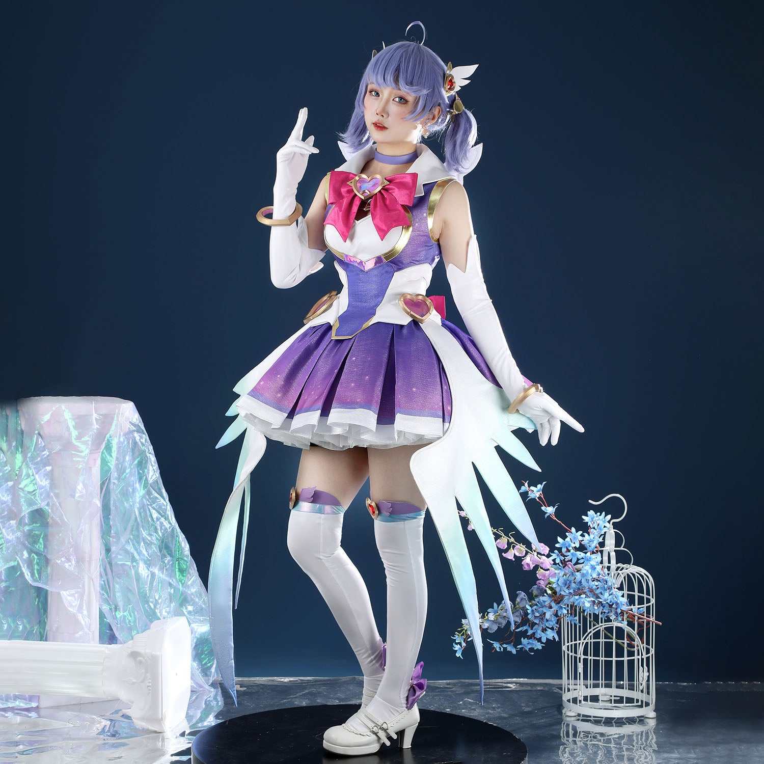 Overwatch 2 Magical Girl Kiriko Dress Full Set Cosplay Costumes