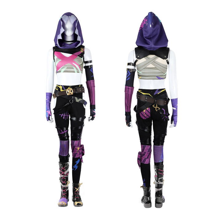 Game LOL Arcane 2 Jinx Full Set Role Cosplay Costumes