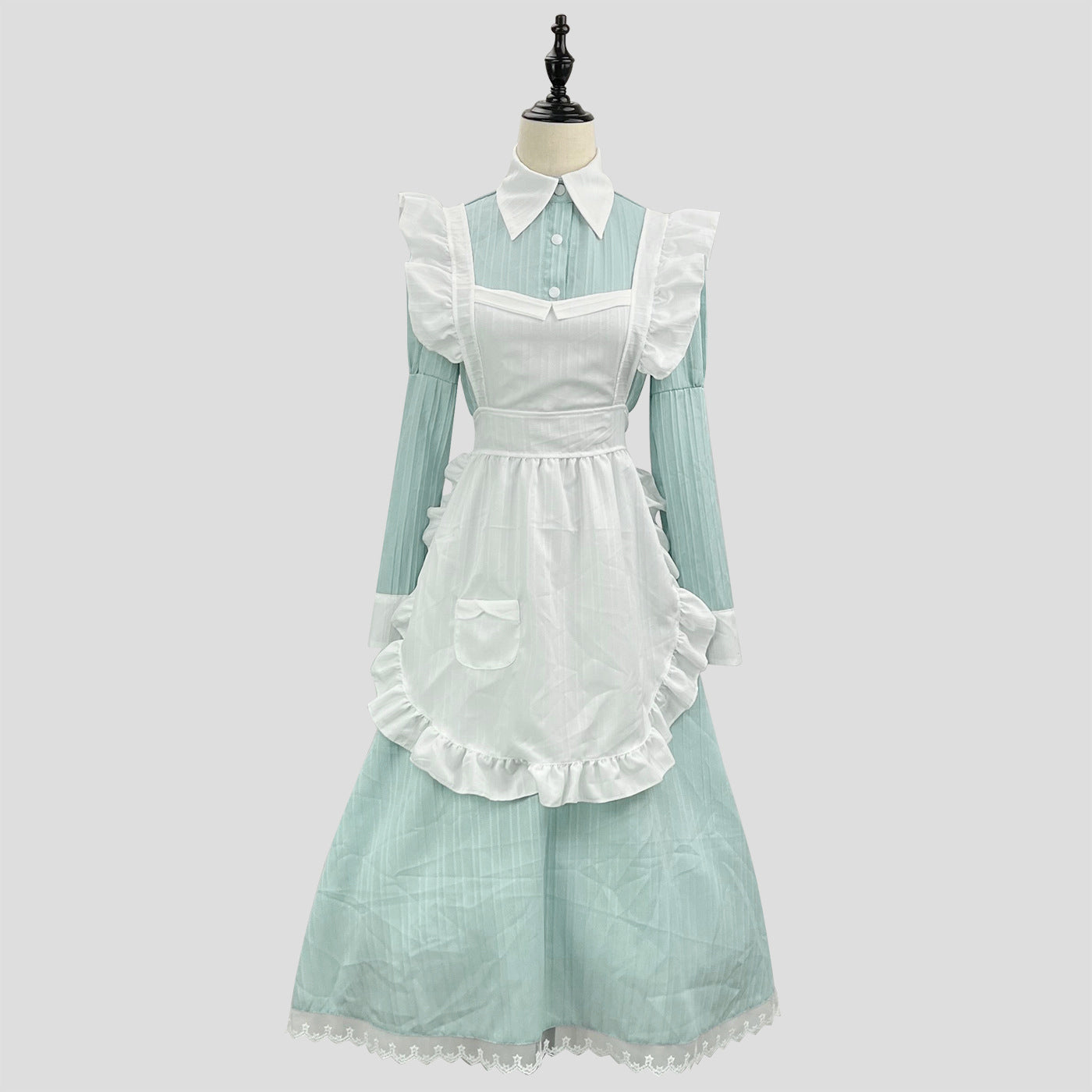 Traditional Britain Long Maid Outfit Plus Dress Cosplay Costume