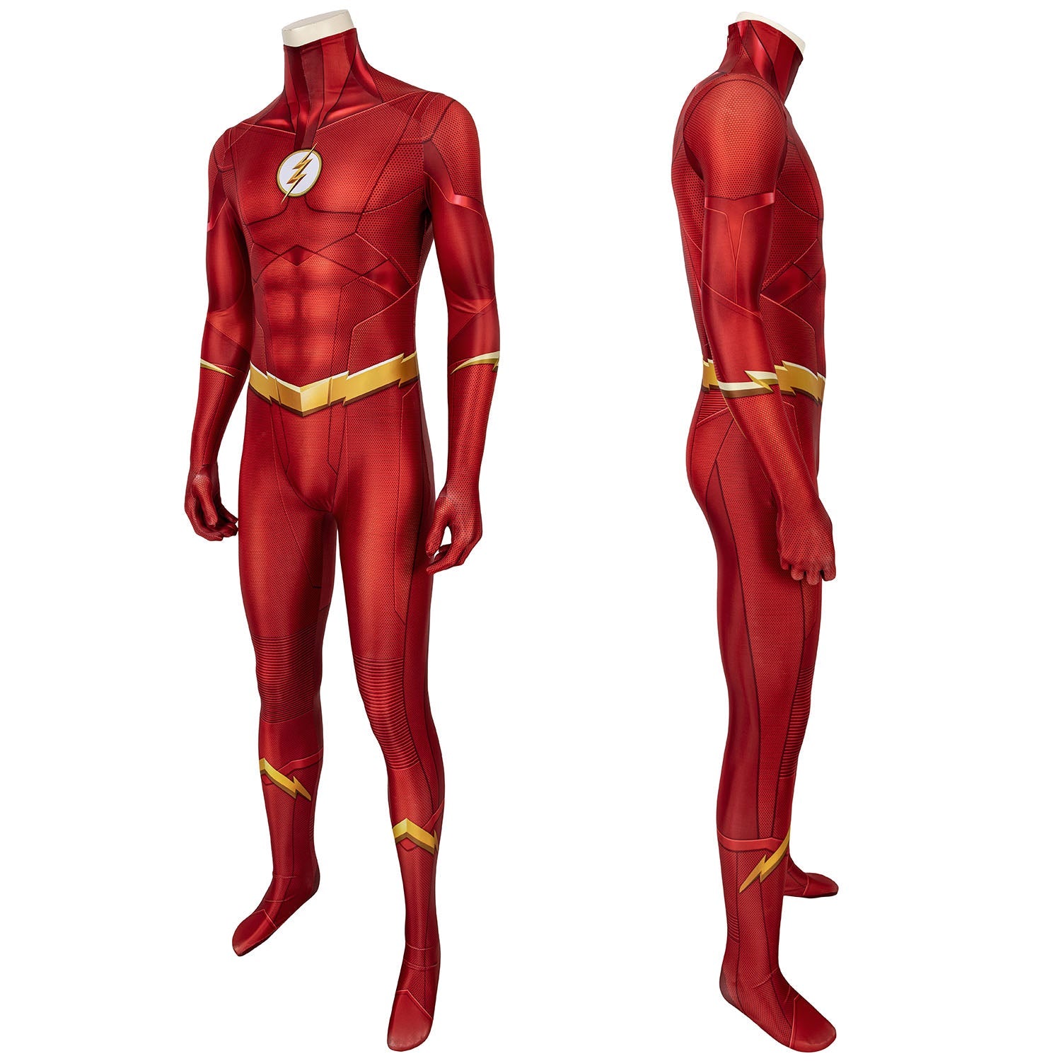 The Flash Season 5 Barry Allen Male Jumpsuit with Mask Costumes