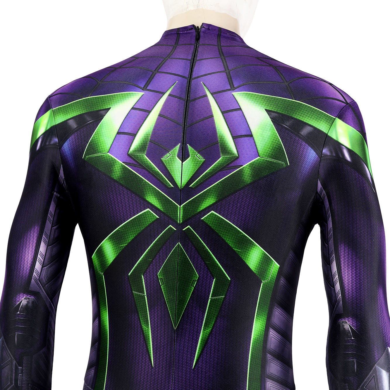 Marvel's Spider-Man Miles Morales Purple Reign Suit Male Jumpsuit Costumes
