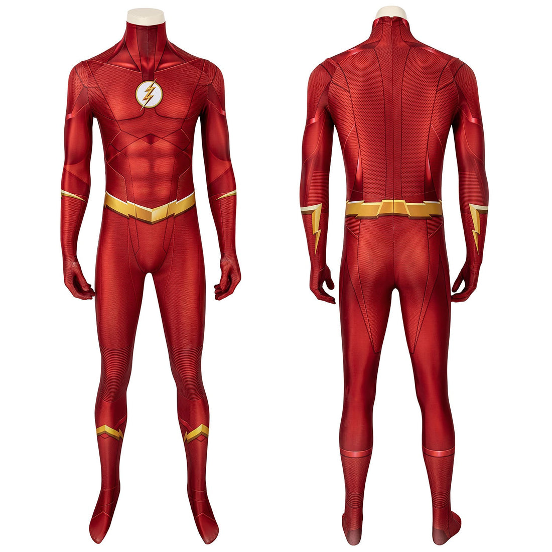 The Flash Season 5 Barry Allen Male Jumpsuit with Mask Costumes