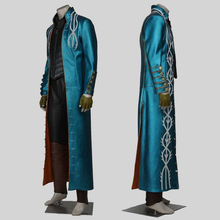 Devil May Cry 3 DMC Vergil Halloween Outfit Cosplay Costumes