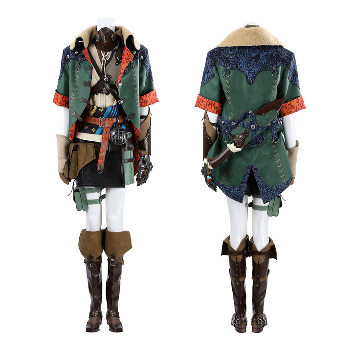 Monster Hunter Wilds Hope Armor Female Top Level Cosplay Costumes