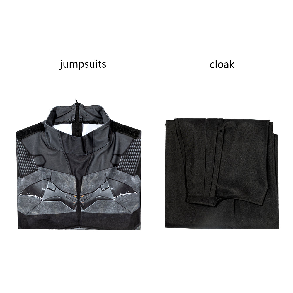 The Batman 2021 Bruce Wayne Robert Pattinson Male Jumpsuit Cosplay Costumes